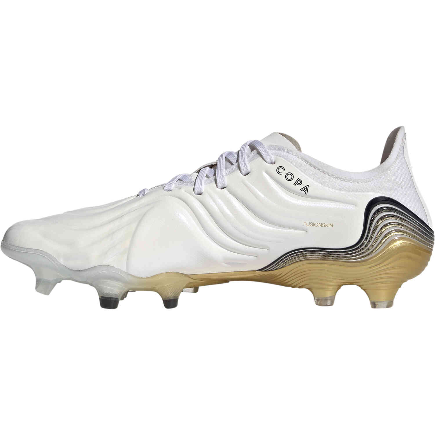 adidas Copa Sense.1 FG - White & Core Black with Gold
