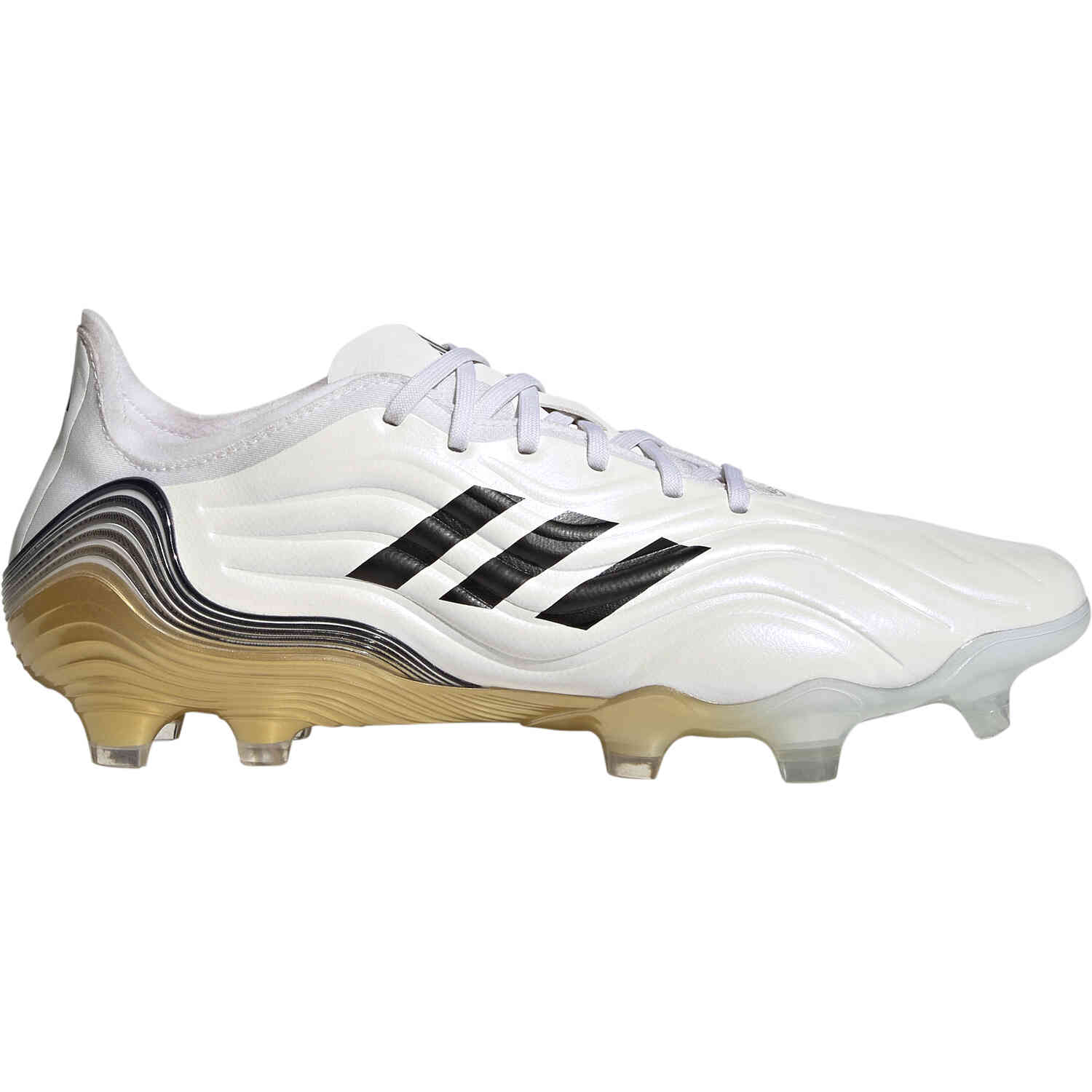 adidas Copa Sense.1 FG White Core Black with Gold Metallic Soccer Master