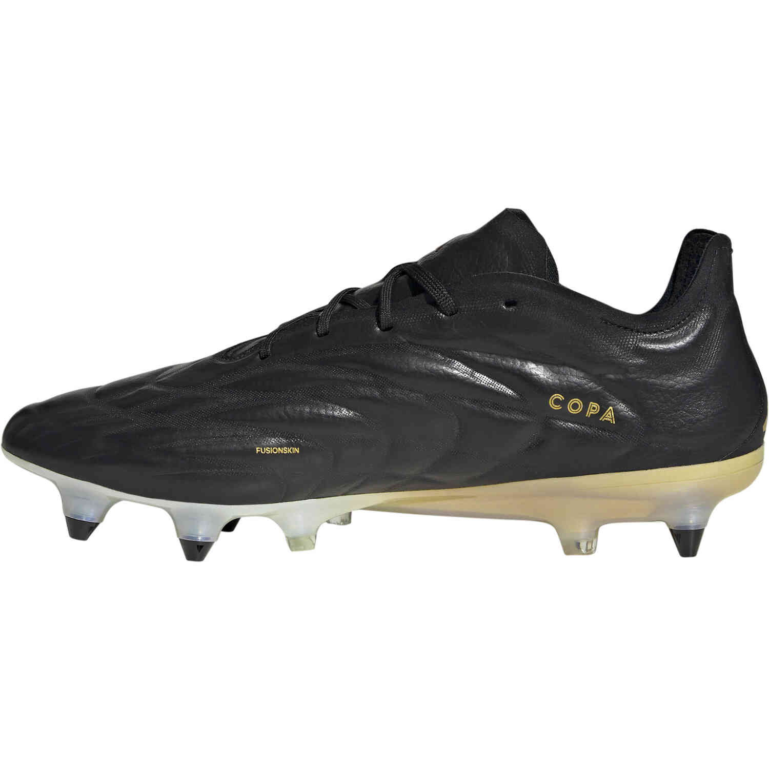 Gold and black adidas store cleats