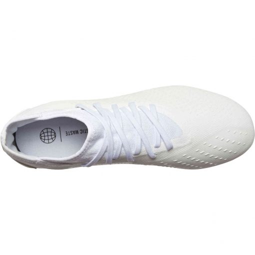 adidas Predator Accuracy.3 FG - White & White with Black - Image 5