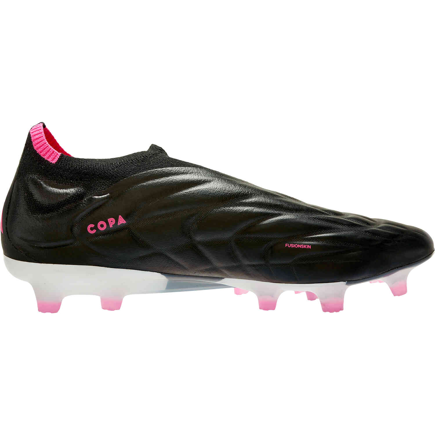 adidas Copa Pure+ FG Soccer Cleats - Black, Metallic & Pink - Soccer Master