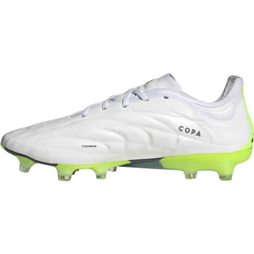 adidas Copa Pure.1 FG - White & Black with Lucid Lemon - Image 2