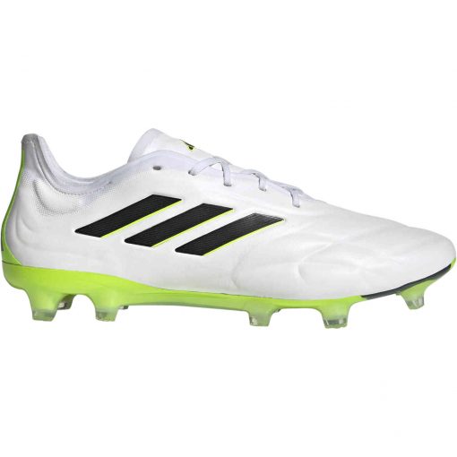 adidas Copa Pure.1 FG - White & Black with Lucid Lemon - Image 3