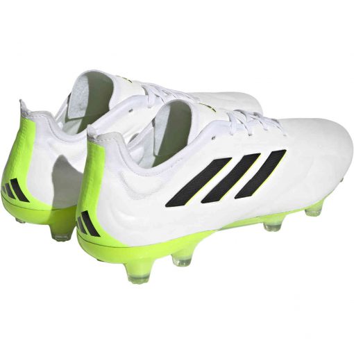 adidas Copa Pure.1 FG - White & Black with Lucid Lemon - Image 4