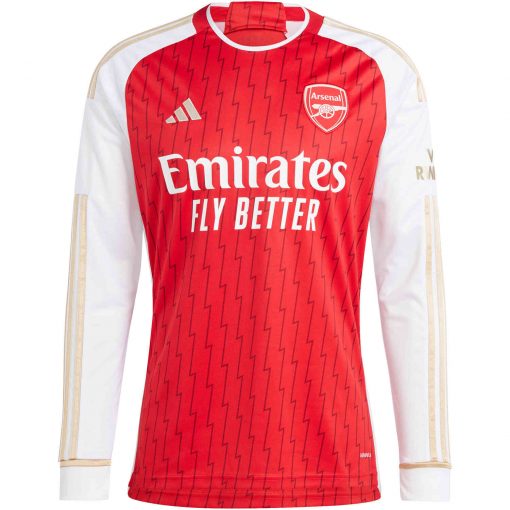 2023/2024 adidas Arsenal Long Sleeve Home Jersey