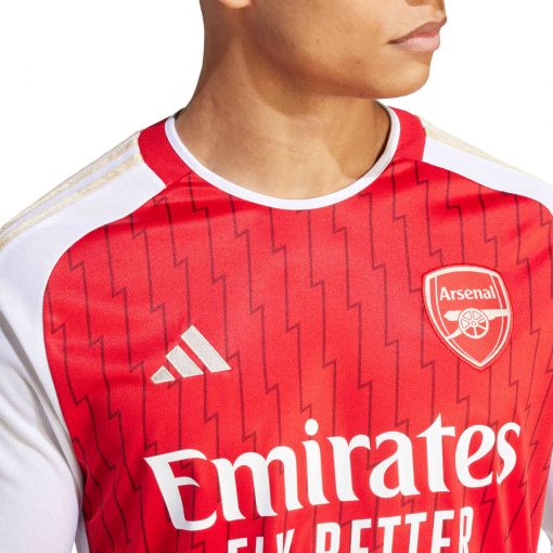 2023/2024 adidas Arsenal Long Sleeve Home Jersey - Image 4