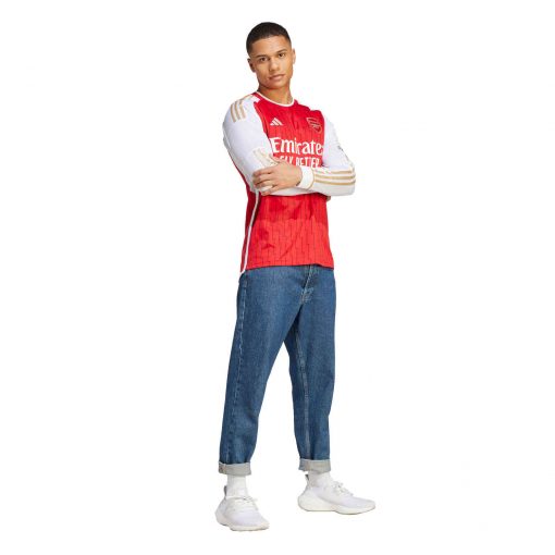 2023/2024 adidas Arsenal Long Sleeve Home Jersey - Image 6