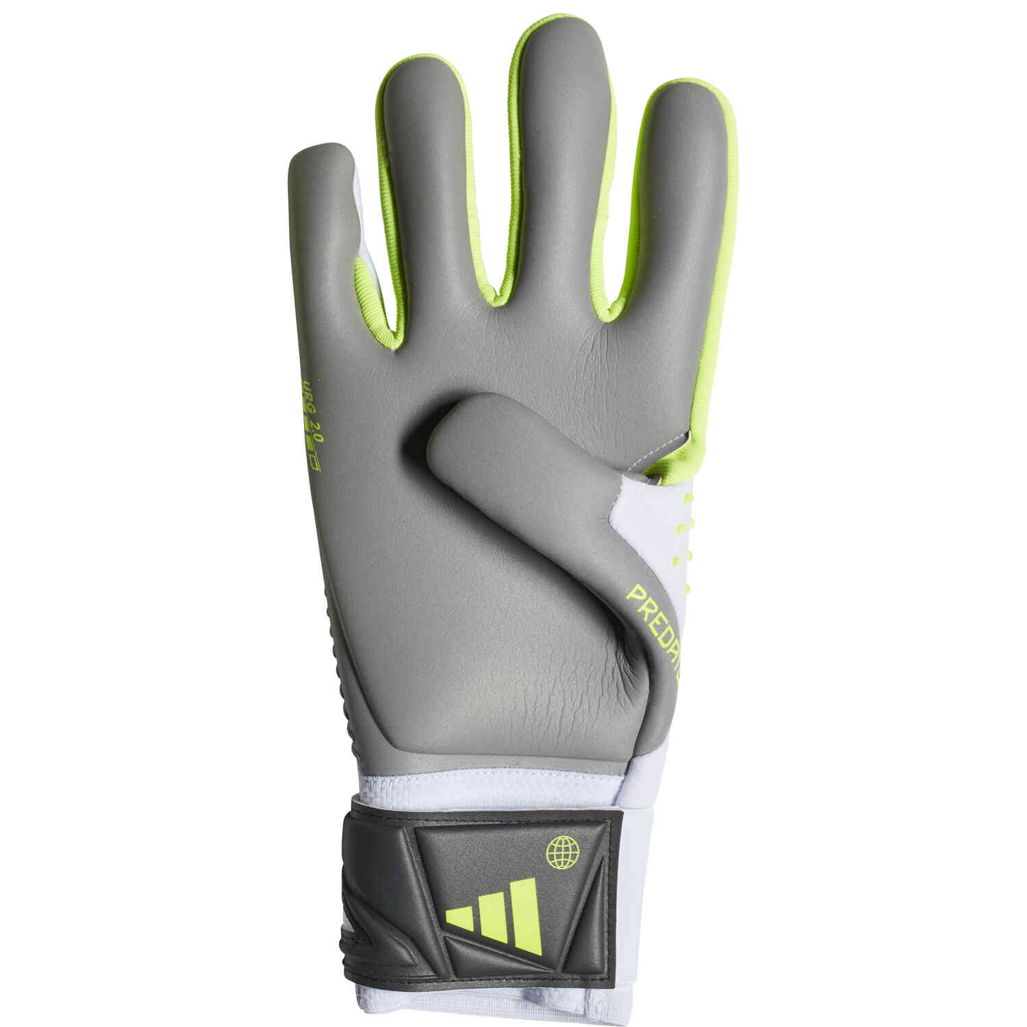 Adidas Predator Gloves Pro Hybrid Goalkeeper White/Lucid Lemon / 10