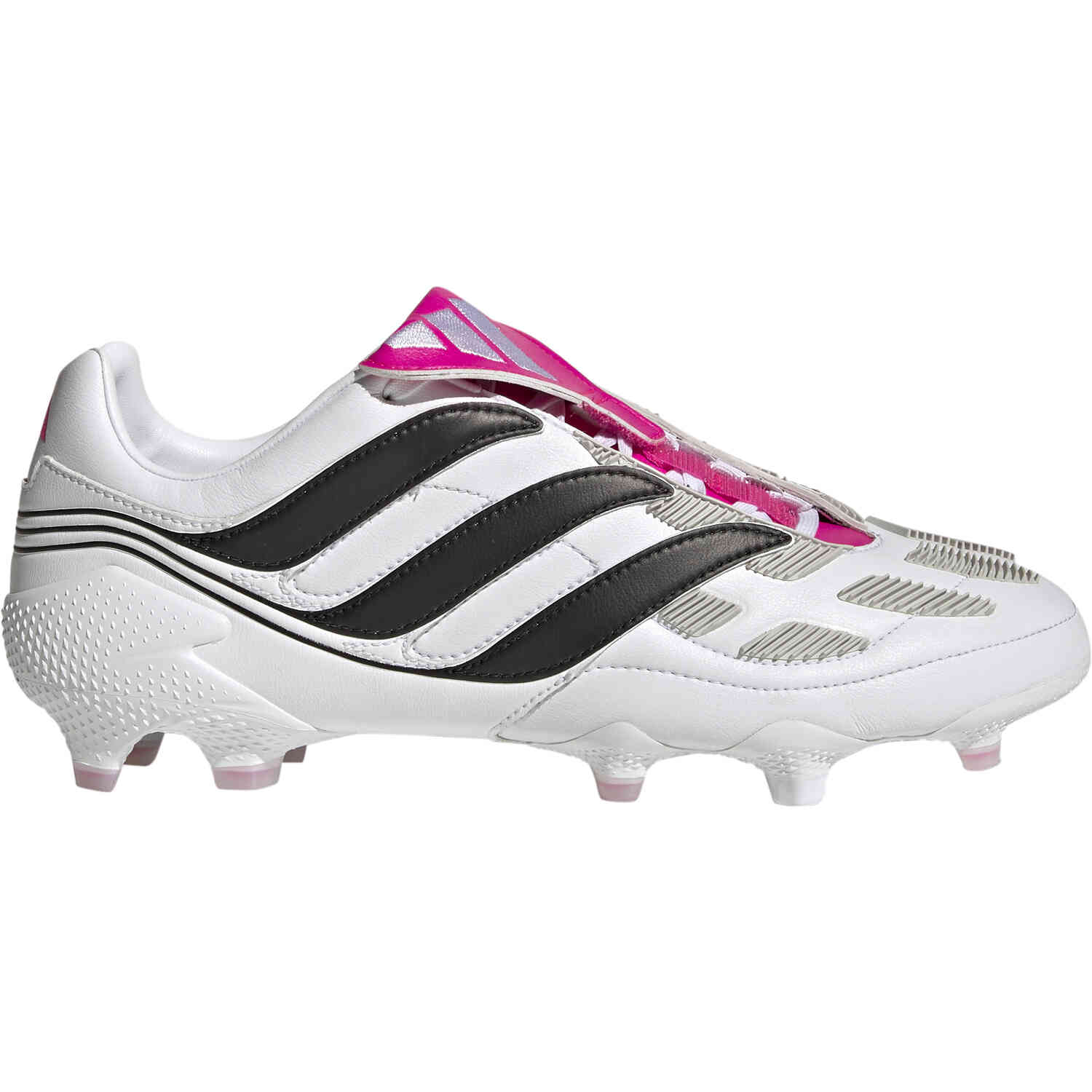 adidas Predator Precision.1 FG White Black with Team Shock Pink 2 Soccer Master
