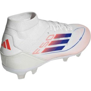 Womens adidas F50 League FG Ftwr White Lucid Blue with Solar Red Soccer Master