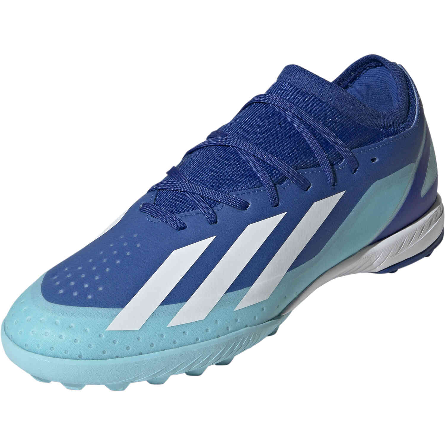 Master Soccer Bright TF Turf X White Soccer - Crazyfast.3 - adidas & Royal, Red Shoes Solar