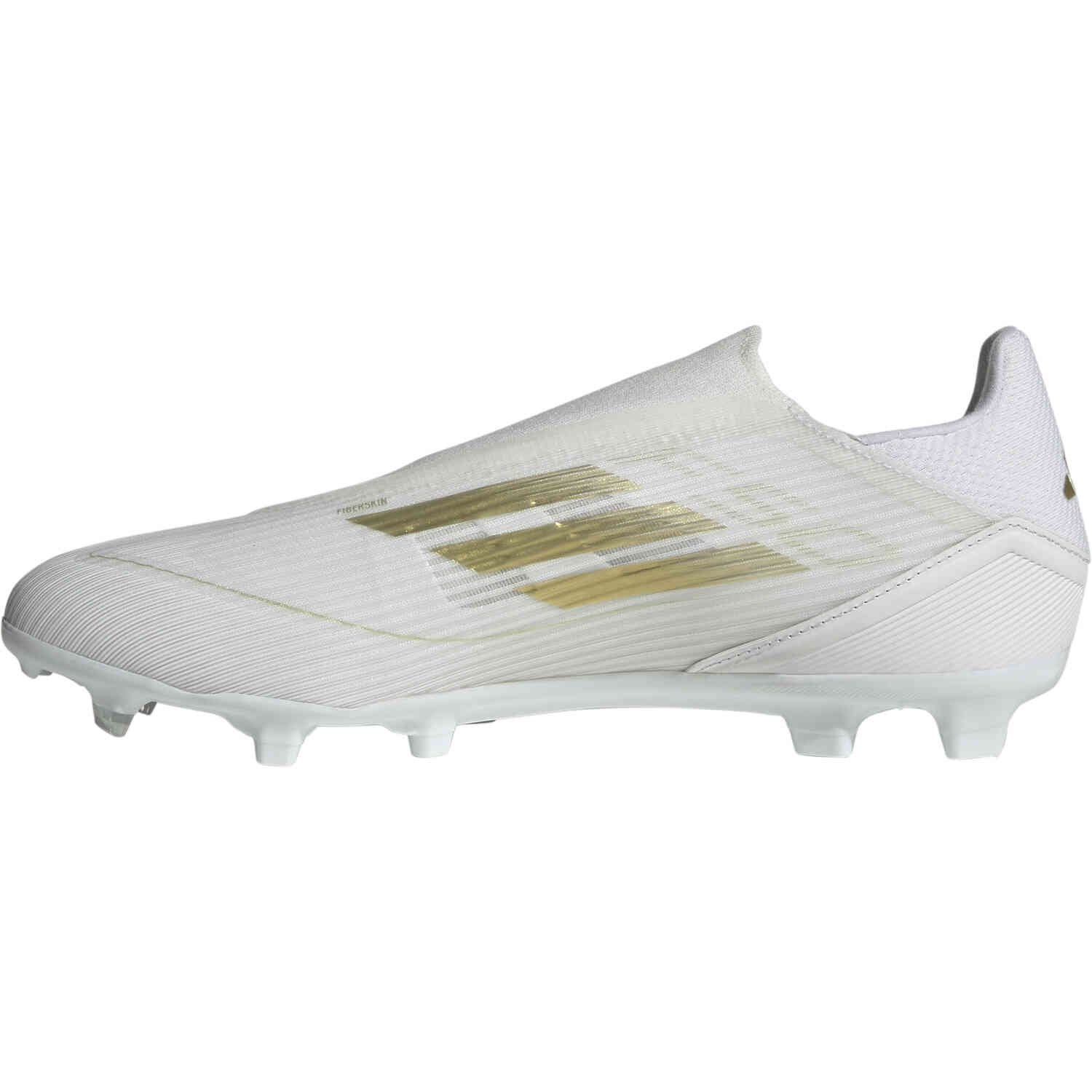 Adidas F50 Laceless League FG Ftwr White Gold Met. with Ftwr White Soccer Master