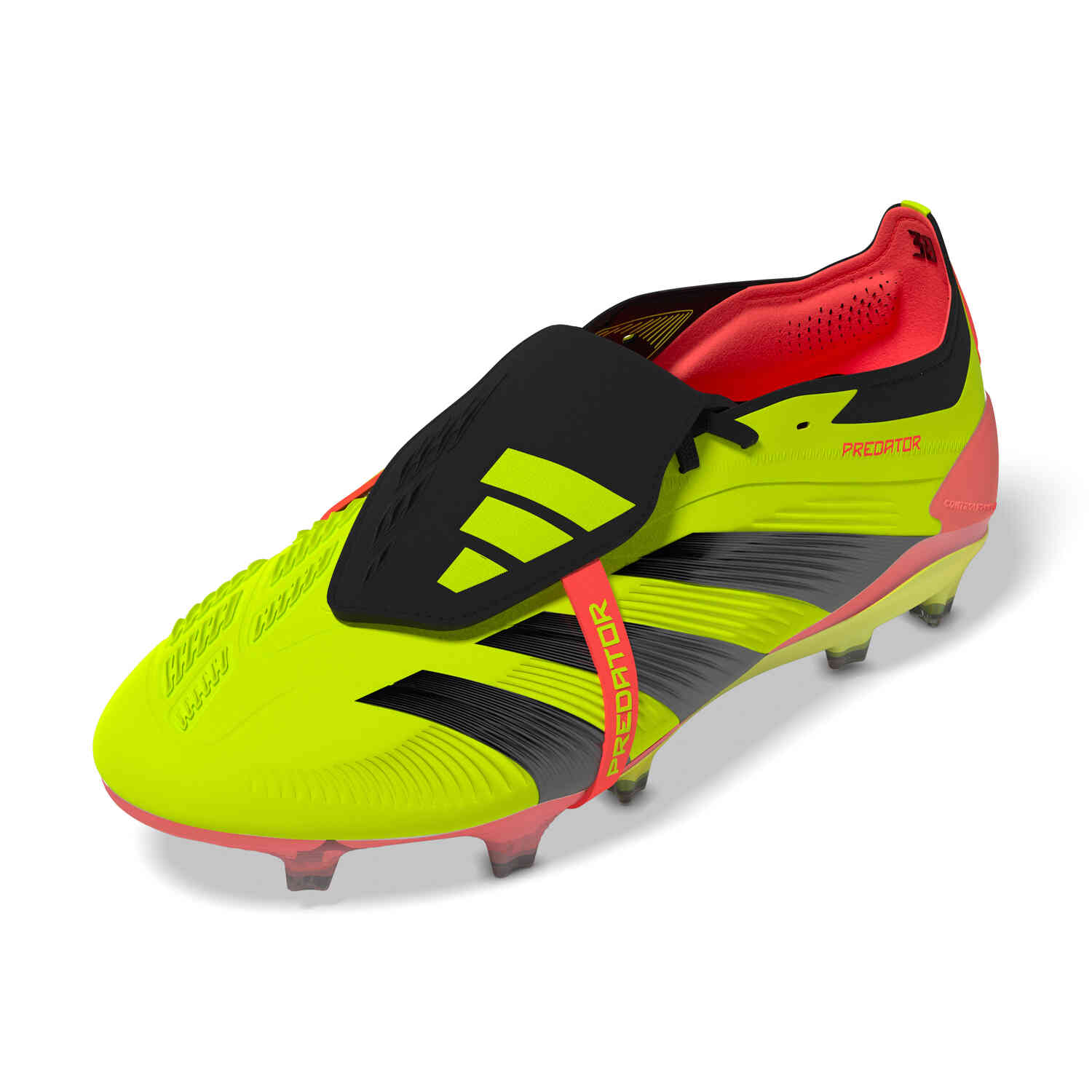 adidas Predator Plus FG Firm Ground Team Solar Yellow 2 Core Black with Solar Red Soccer Master