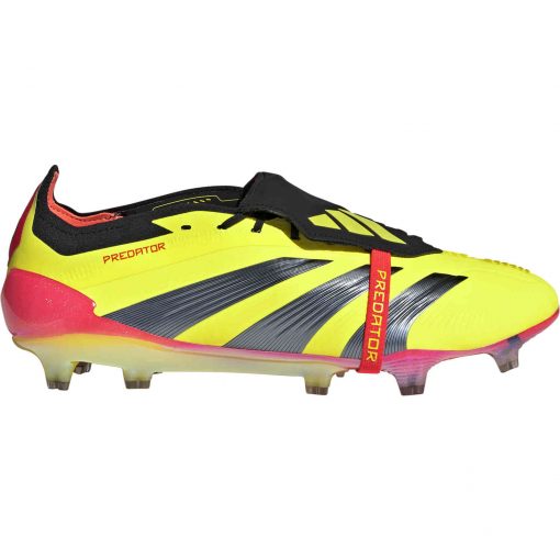 adidas Predator Plus FG Firm Ground - Team Solar Yellow 2 & Core Black with Solar Red - Image 3