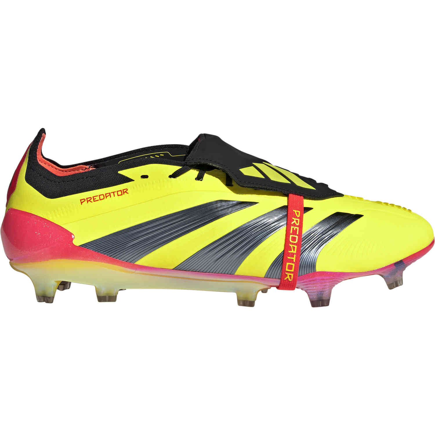【超安い】 Solar  with Black Core & 2 Yellow Solar Team - Ground Firm FG Plus Predator adidas Red Master Soccer - シューズ