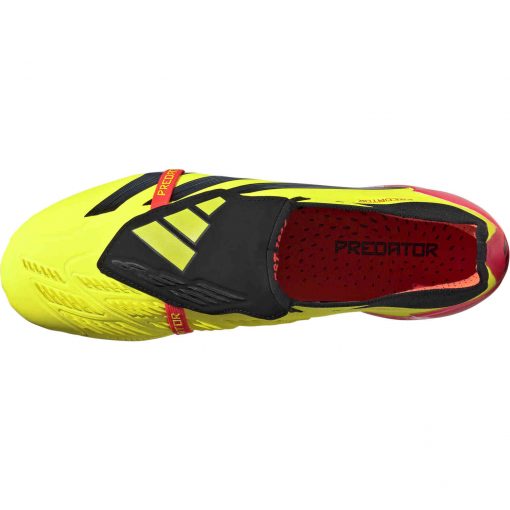 adidas Predator Plus FG Firm Ground - Team Solar Yellow 2 & Core Black with Solar Red - Image 5