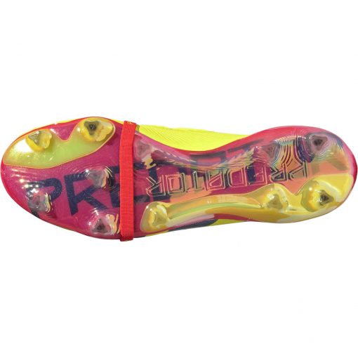 adidas Predator Plus FG Firm Ground - Team Solar Yellow 2 & Core Black with Solar Red - Image 6