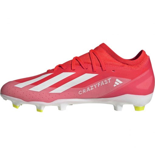 adidas X Crazyfast League FG Firm Ground - Solar Red & Footwear White - Image 2