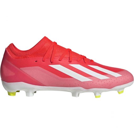 adidas X Crazyfast League FG Firm Ground - Solar Red & Footwear White - Image 3