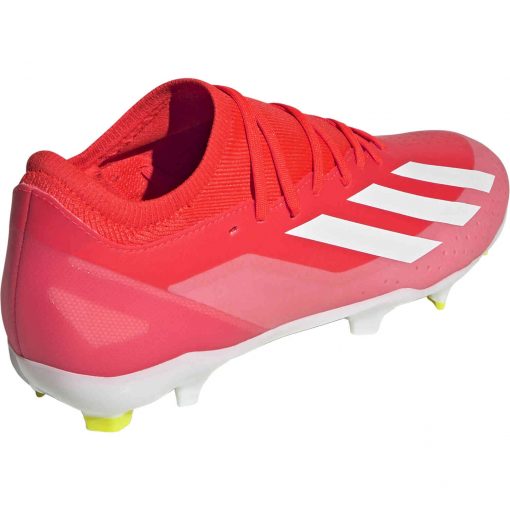 adidas X Crazyfast League FG Firm Ground - Solar Red & Footwear White - Image 4
