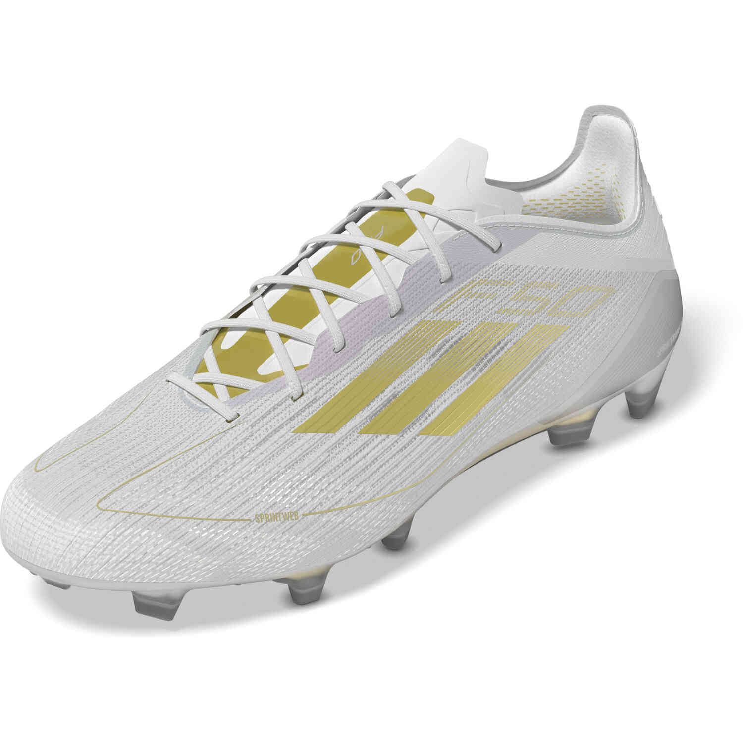 Adidas F50 Elite FG Ftwr White Gold Met. with Ftwr White Soccer Master