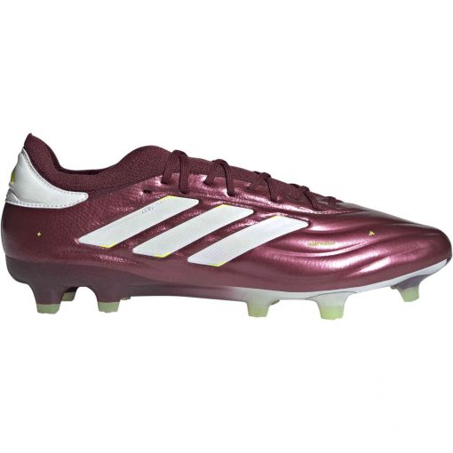 adidas Copa Pure 2 Plus FG Firm Ground - Shadow Red & Ftwr White with Team Solar Yellow 2 - Image 3