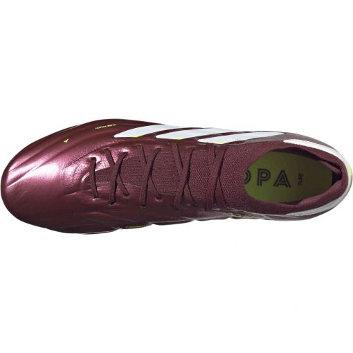 adidas Copa Pure 2 Plus FG Firm Ground - Shadow Red & Ftwr White with Team Solar Yellow 2 - Image 5