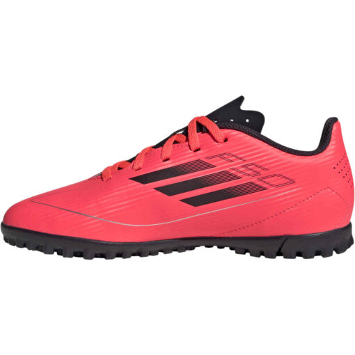 Kids adidas F50 Club TF Turf - Turbo & Aurora Black with Platin Met. - Image 2