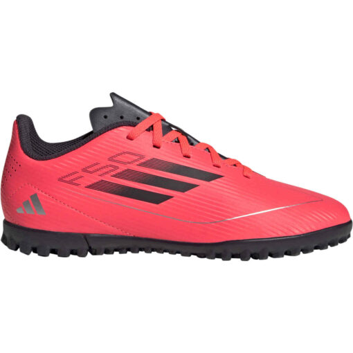 Kids adidas F50 Club TF Turf - Turbo & Aurora Black with Platin Met. - Image 3
