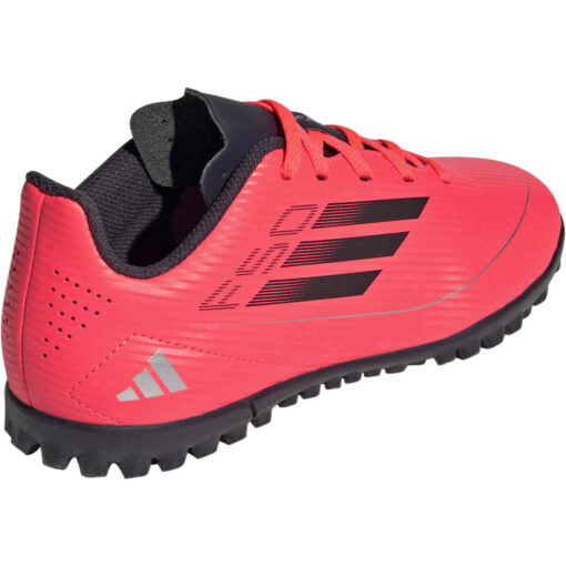 Kids adidas F50 Club TF Turf - Turbo & Aurora Black with Platin Met. - Image 4