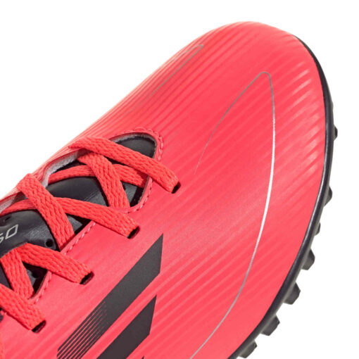 Kids adidas F50 Club TF Turf - Turbo & Aurora Black with Platin Met. - Image 8
