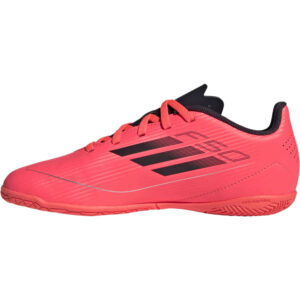 Kids adidas F50 Club IN Indoor Court Turbo Aurora Black with Platin Met. Soccer Master