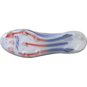 Adidas F50 Elite FG - Ftwr white & Solar red with Lucid blue