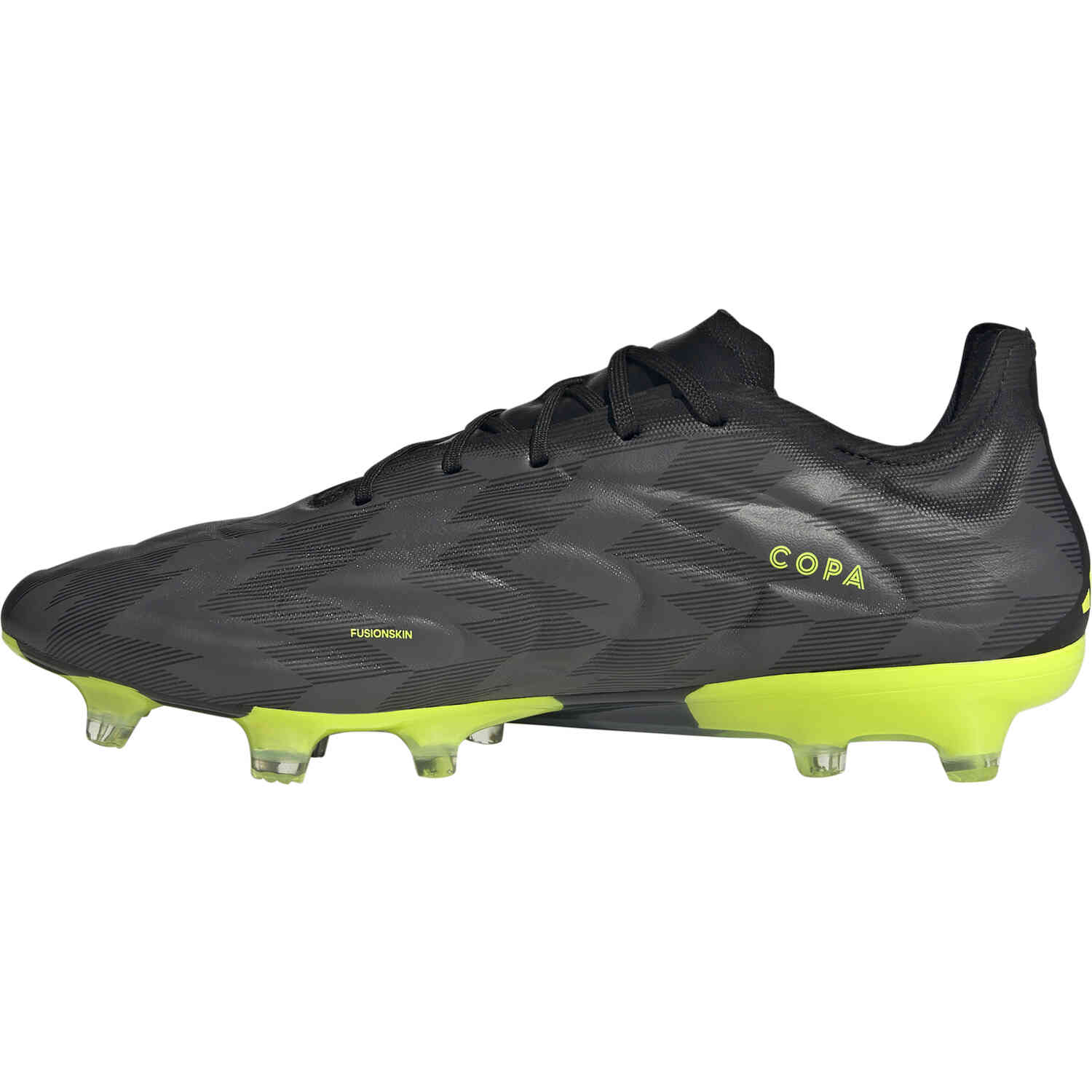 adidas Copa Pure.1 FG - Black & Solar Yellow with Grey Five
