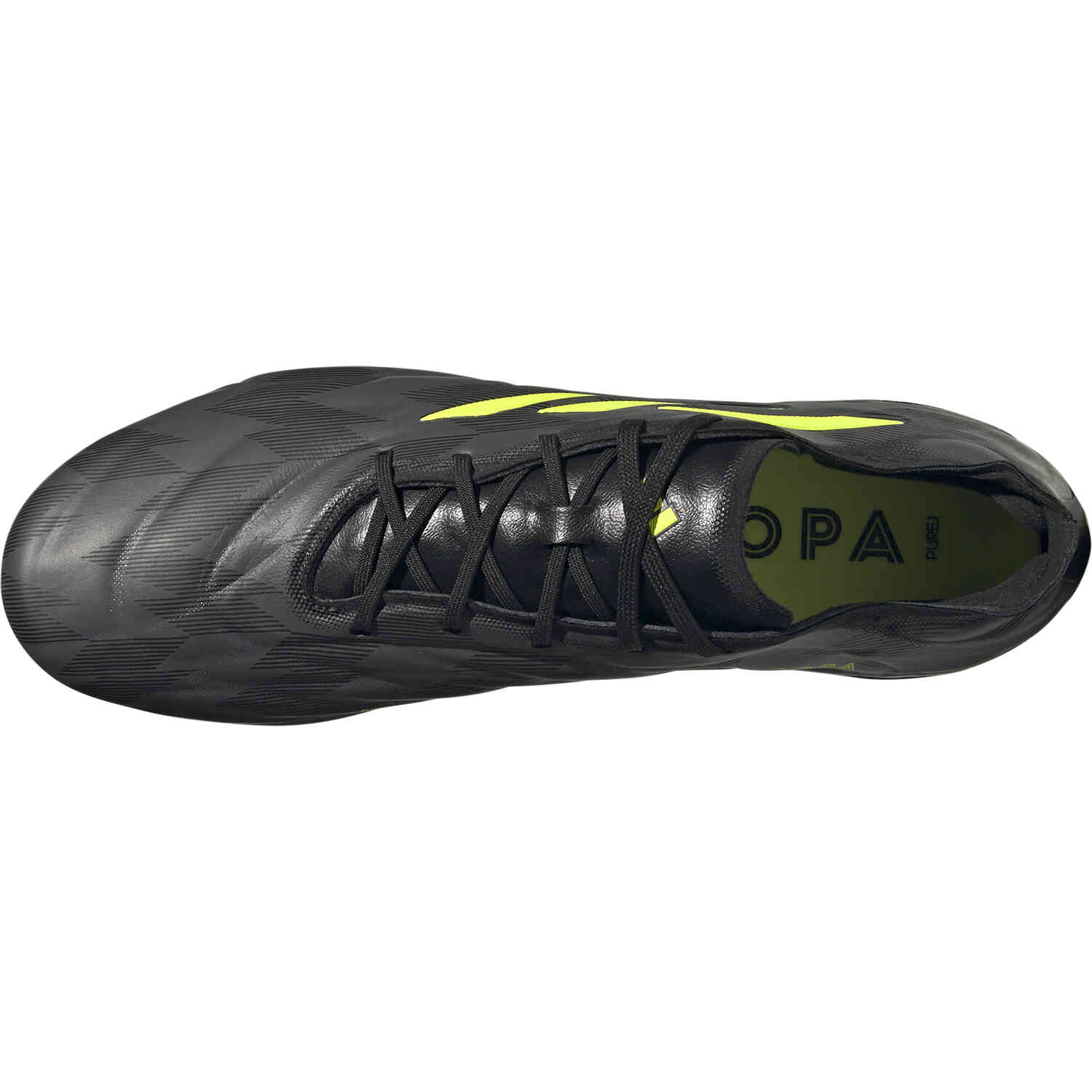 adidas Copa Pure.1 FG - Black & Solar Yellow with Grey Five