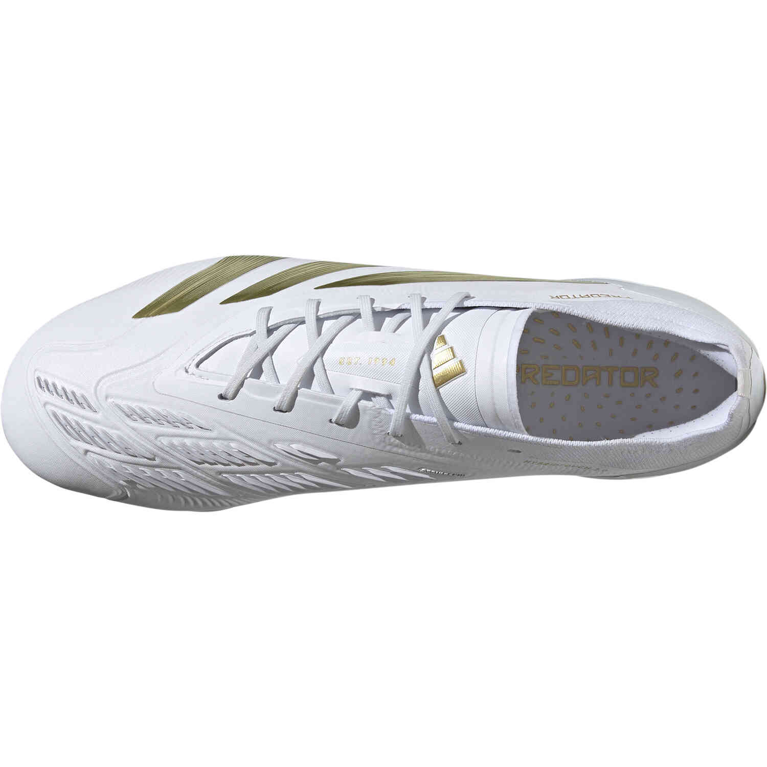 Adidas Predator Elite FG - Ftwr White & Gold Met. with Ftwr