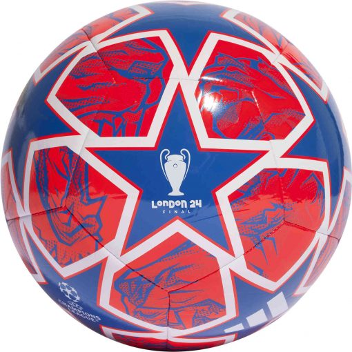adidas UCL Club Soccer Ball - Glory Blue & Solar Red with White