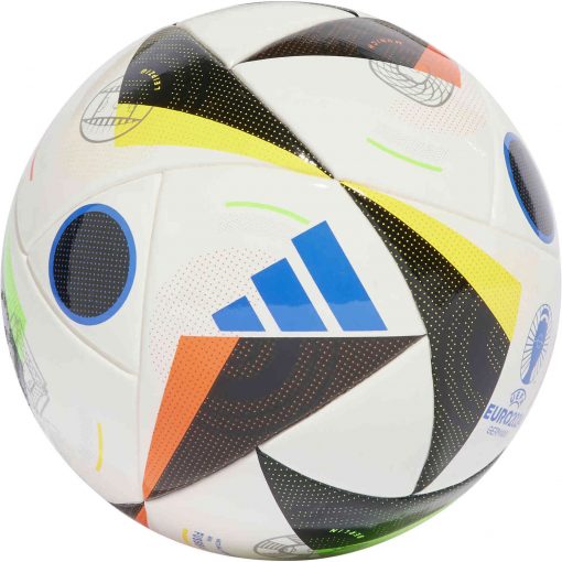 adidas UEFA EURO 2024 Mini Soccer Ball - White, Black & GloBlu - Image 2