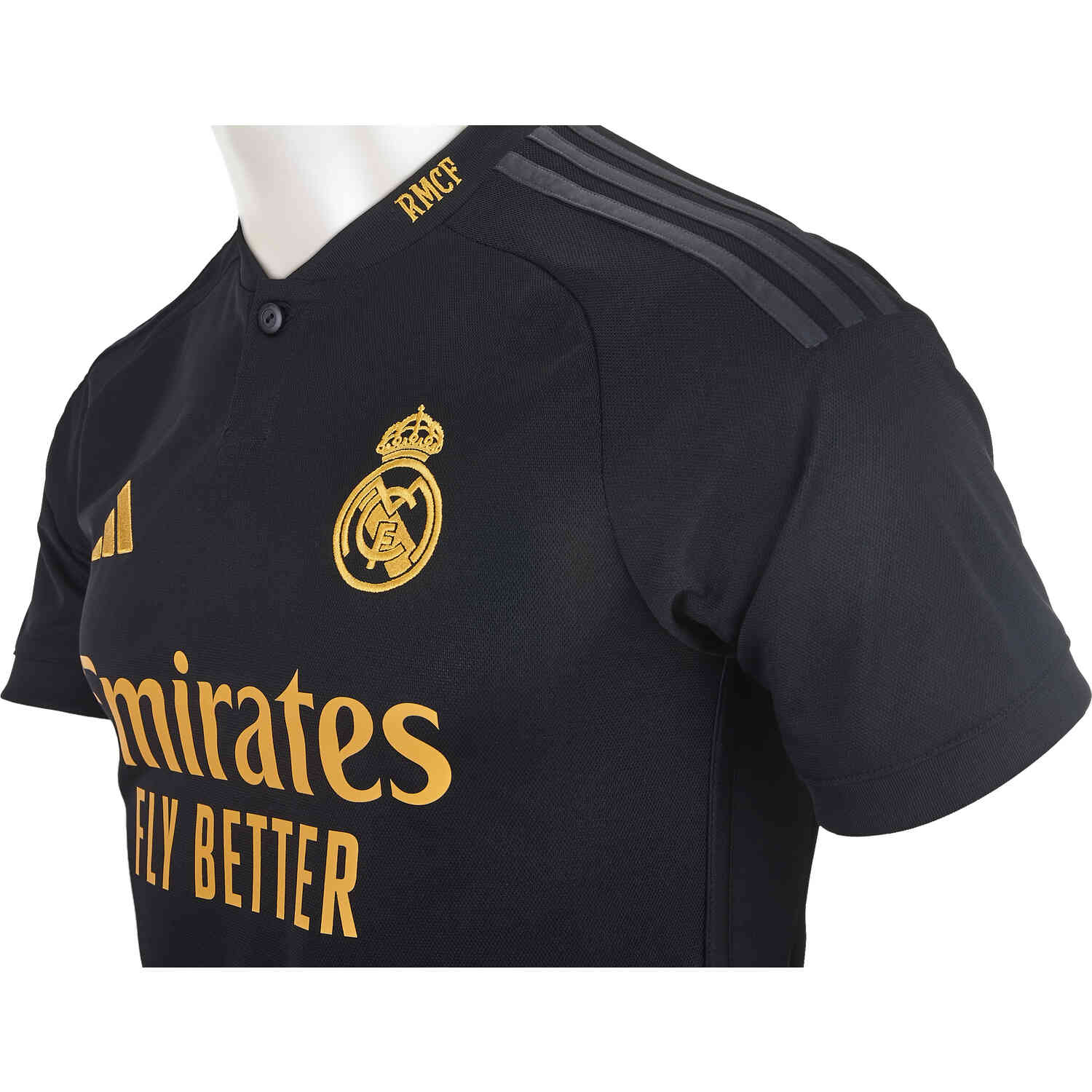 Adidas Fly Emirates Real Madrid 1/4 Button Up Soccer Jersey Size XS