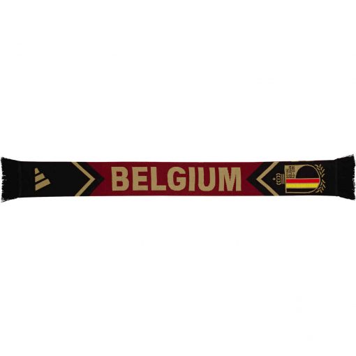 Mens Belgium Scarf - Black/Dark Football Gold