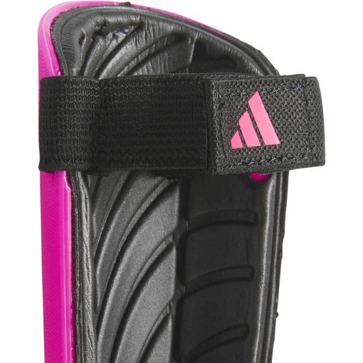 Kids adidas Tiro Match Shin Guards - Black & Team Shock Pink - Image 3