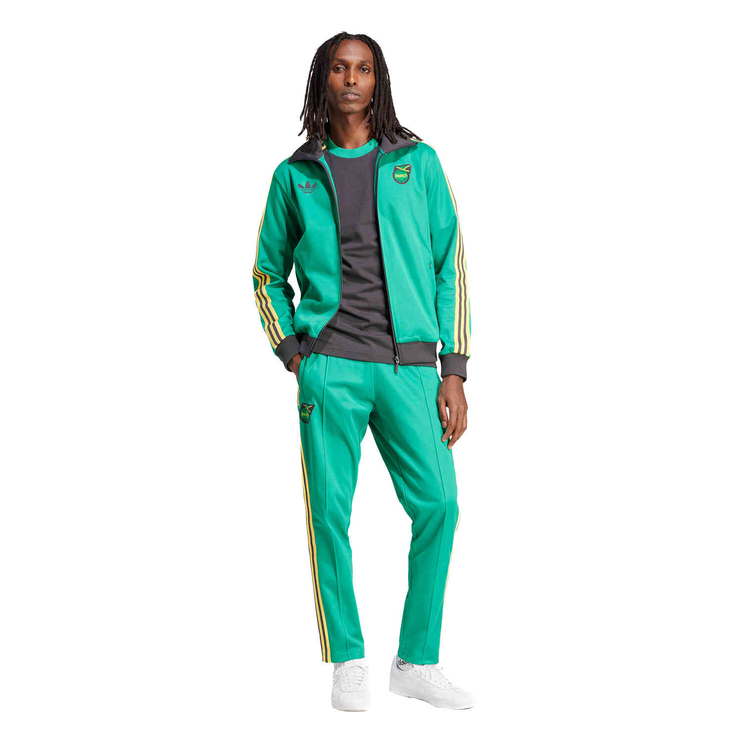 Adidas Jamaica Beckenbauer Track top - Court Green - Soccer