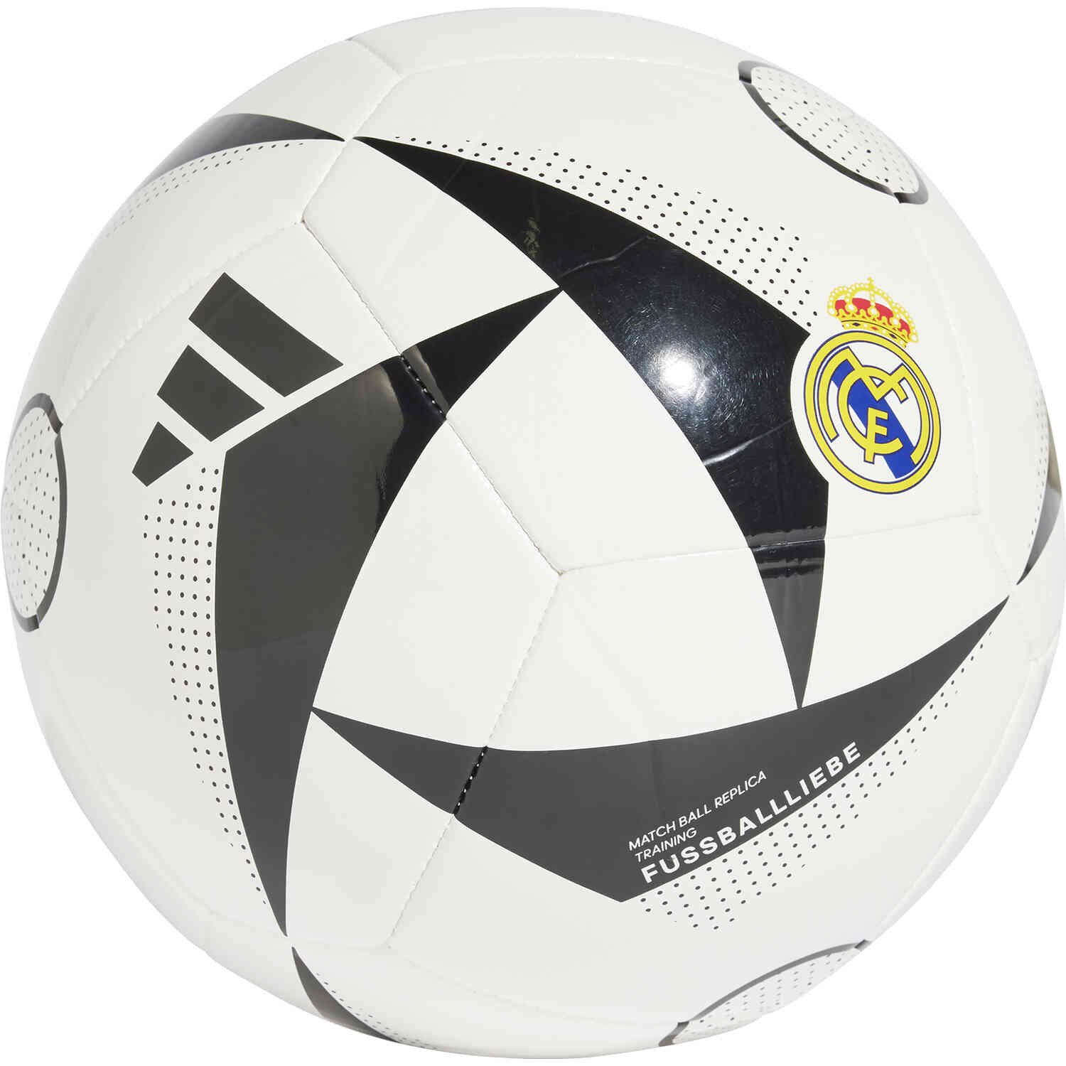 adidas Real Madrid Club Soccer Ball - White & Black - Soccer