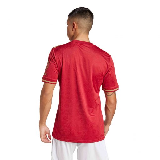 adidas Bayern Munich 125th Anniversary Jersey - Active Maroon/Dark Football Gold - Image 4