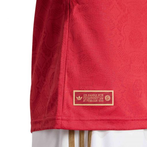 adidas Bayern Munich 125th Anniversary Jersey - Active Maroon/Dark Football Gold - Image 7