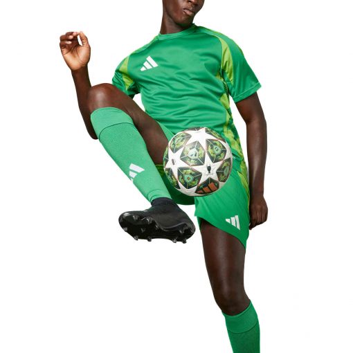 adidas UCL Ball Pro Soccer Ball - White & Shadow Green with Solar Slime - Image 7