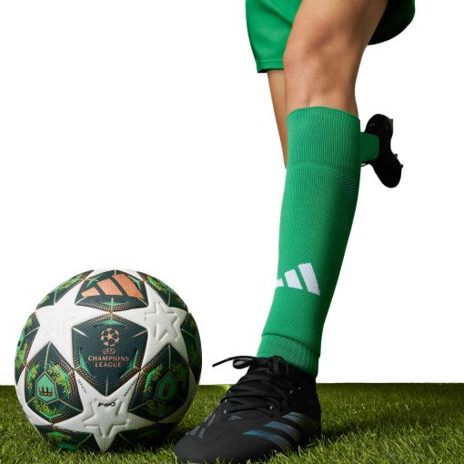 adidas UCL Ball Pro Soccer Ball - White & Shadow Green with Solar Slime - Image 8