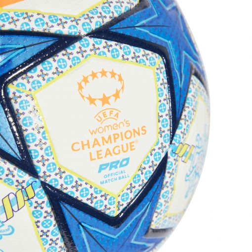 adidas W-UCL Ball Pro Soccer Ball - White & Orange with Night Sky with Pantone - Image 2