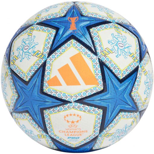 adidas W-UCL Ball Pro Soccer Ball - White & Orange with Night Sky with Pantone