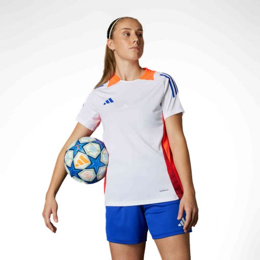adidas W-UCL Ball Pro Soccer Ball - White & Orange with Night Sky with Pantone - Image 6